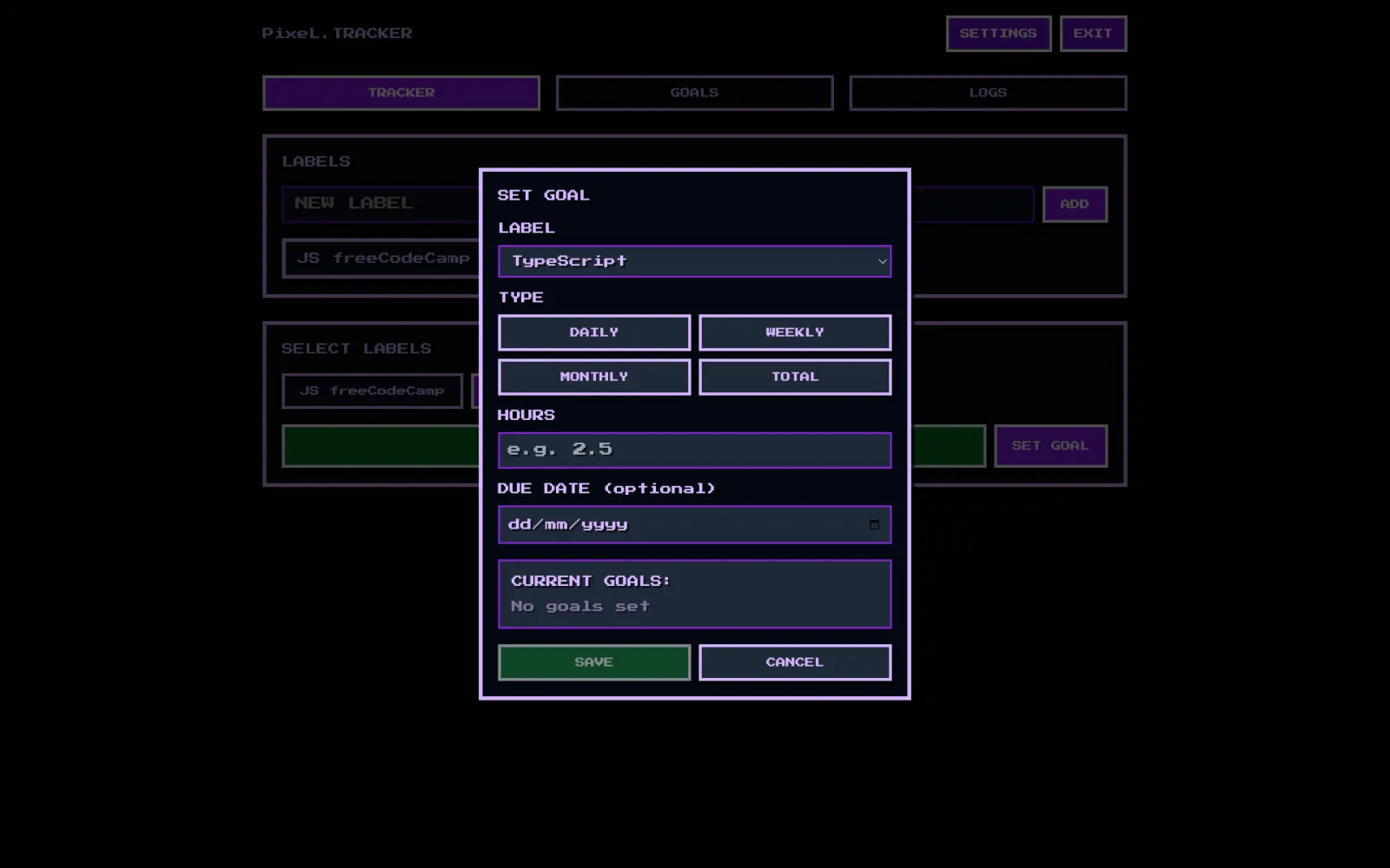 Pixel Time Tracker screenshot 3
